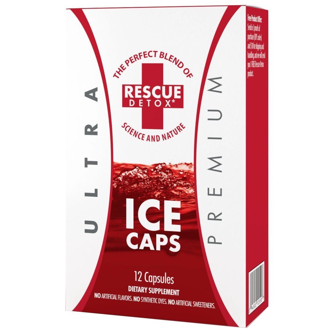 Rescue Detox Ultra Premium Ice Caps 12 Capsules