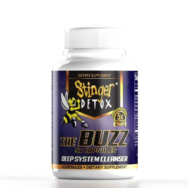 Stinger Detox Buzz 5x Deep System Cleaner Detox (4 Capsules)